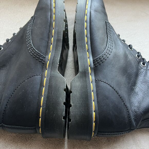 Dr. Martens 20846 Black Smooth Leather 8-Eye Combat Boot Men 9 Women 10 Grunge - Picture 5 of 16